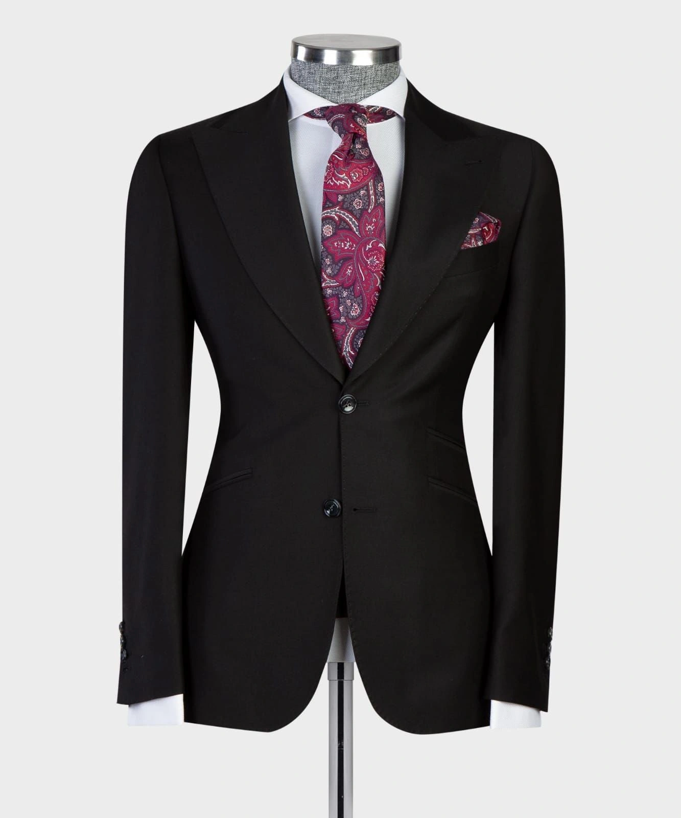 Sharp Black Business Suits – Elevate Your Professional Presence, 3-Piece Set.